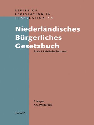 cover image of Niederländishes Bürgerliches Gesetzbuch